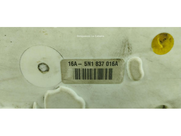 5N1837016A CERRADURA PUERTA LAT DEL DER VW PASSAT CC (357) |Desguaces La Cabaña