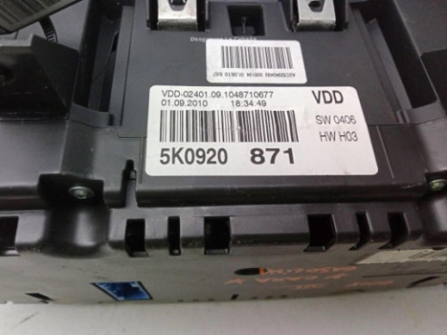 5K0920871, CUADRO INSTRUMENTOS VW GOLF VII (5G1, BQ1, BE1, BE2)|Desguaces La Cabaña
