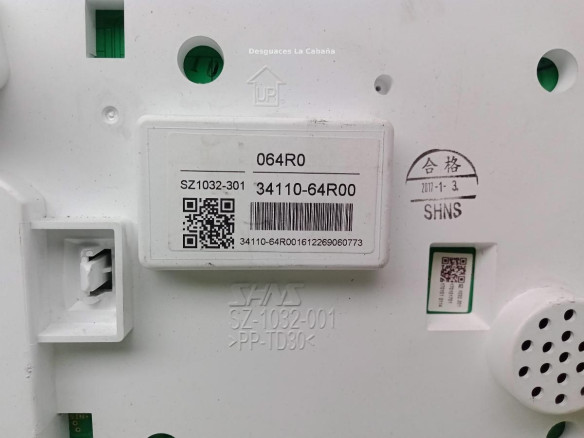 3411064R00, CUADRO INSTRUMENTOS SUZUKI SX4 S-Cross (JY)|Desguaces La Cabaña