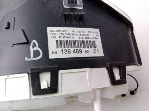 9813848980, CUADRO INSTRUMENTOS PEUGEOT 208|Desguaces La Cabaña