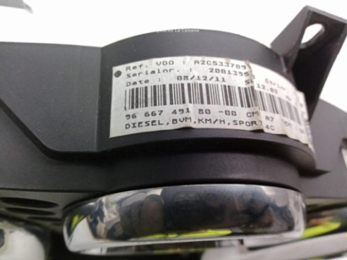 9666749180, CUADRO INSTRUMENTOS PEUGEOT 207 (WA_, WC_)|Desguaces La Cabaña