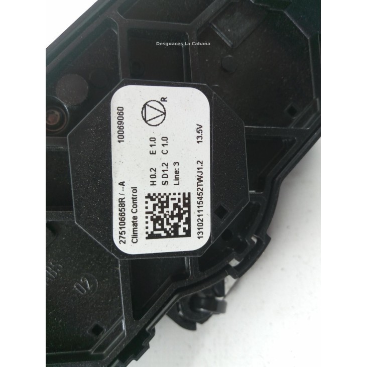 275106658R MANDO CLIMA NISSAN TOWNSTAR Furgoneta/monovolumen (XFK) |Desguaces La Cabaña