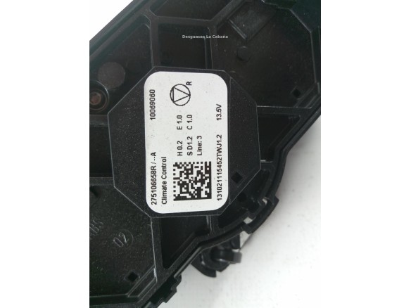 275106658R MANDO CLIMA NISSAN TOWNSTAR Furgoneta/monovolumen (XFK) |Desguaces La Cabaña
