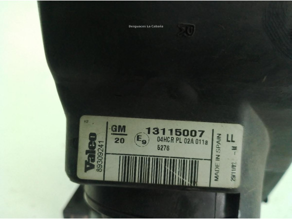 93173254 FARO DERECHO OPEL CORSA C (X01)|Desguaces La Cabaña