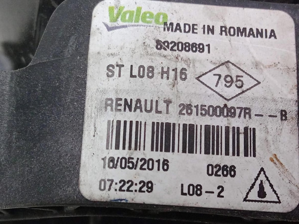 NIEBLA DEL DER DACIA DUSTER|Desguaces La Cabaña