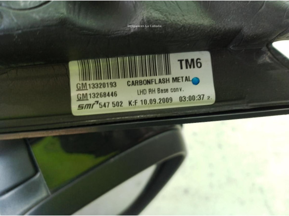 13329089 ESPEJO DER OPEL INSIGNIA A Sedán (G09)|Desguaces La Cabaña