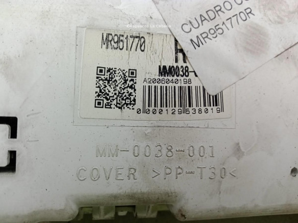 MR951770R, CUADRO INSTRUMENTOS MITSUBISHI COLT Furgoneta/hatchback (Z3_V)|Desguaces La Cabaña