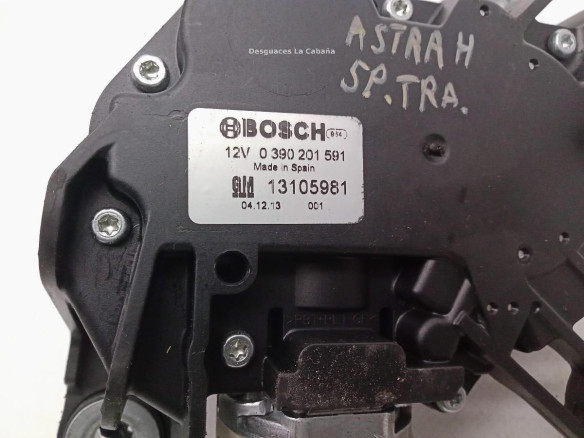 13105981 MOTOR LIMPIAPARABRISAS TRA OPEL ASTRA H (A04)|Desguaces La Cabaña