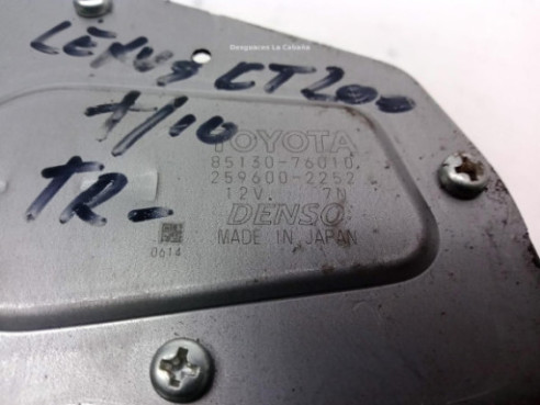 MOTOR LIMPIAPARABRISAS TRA LEXUS CT (ZWA10_)|Desguaces La Cabaña