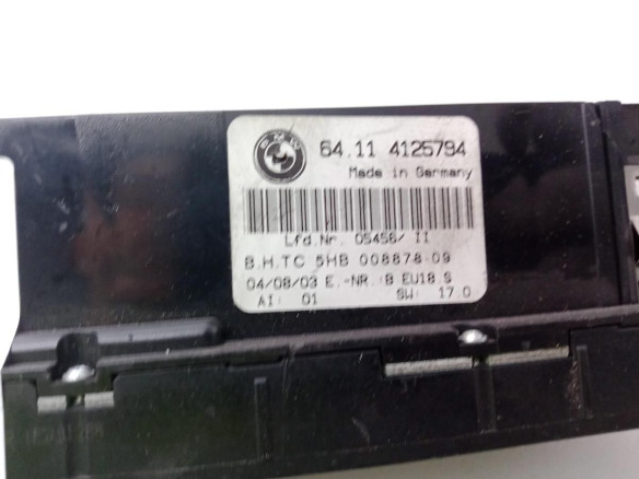 64114125794 MANDO CLIMA BMW 3 (E46)|Desguaces La Cabaña