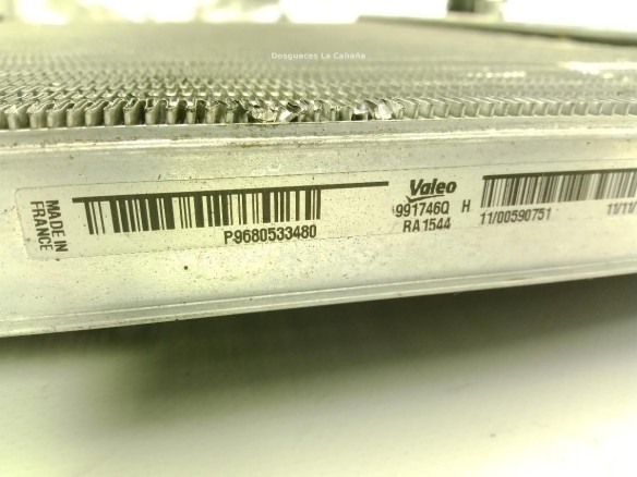 9680533480 RADIADOR AGUA CITROEN C4 II (B7) |Desguaces La Cabaña