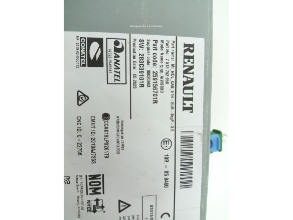 259156701R MODULO RENAULT MEGANE IV (B9A/M_) |Desguaces La Cabaña