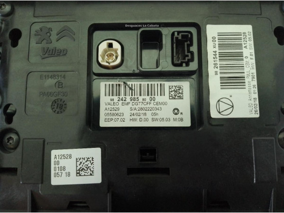 98389128XU PANTALLA MULTIMEDIA CITROEN C3 III (SX)|Desguaces La Cabaña