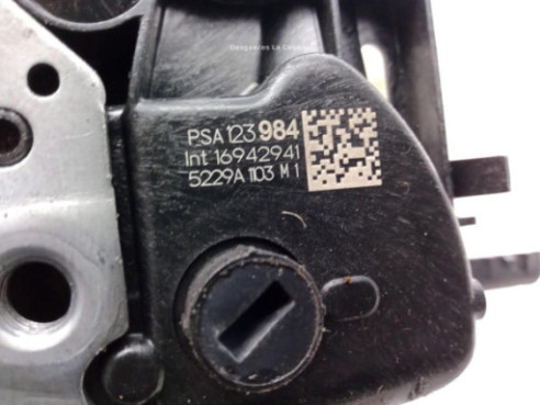 9812398480 CERRADURA PUERTA LAT TRA DER CITROEN C3 III (SX)|Desguaces La Cabaña