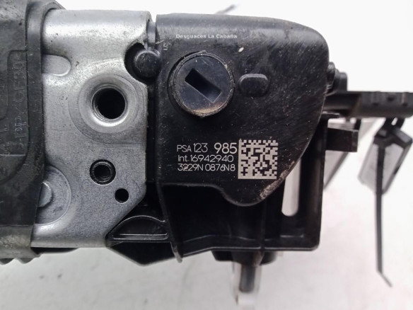 9812398580 CERRADURA PUERTA LAT TRA IZQ CITROEN C3 III (SX)|Desguaces La Cabaña