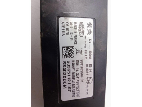 9801862580 CENTRALITA MOTOR PEUGEOT 508|Desguaces La Cabaña