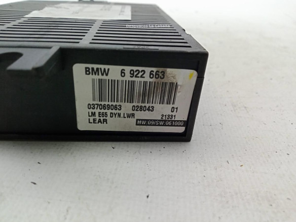 6922663 CENTRALITA MOTOR BMW 7 (E65, E66, E67)|Desguaces La Cabaña