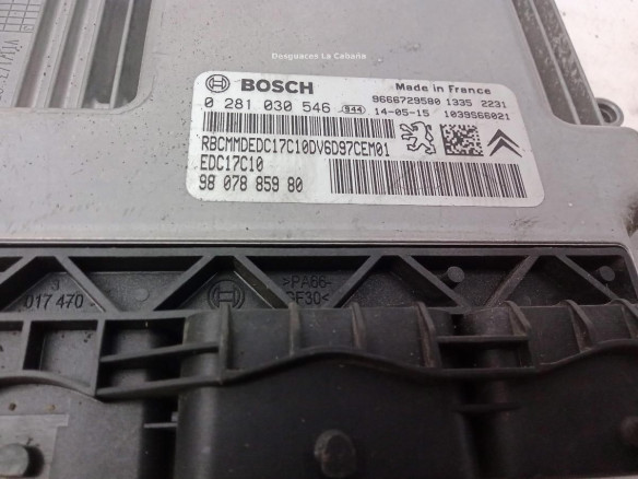 9807885980 CENTRALITA MOTOR CITROEN C3 Picasso|Desguaces La Cabaña