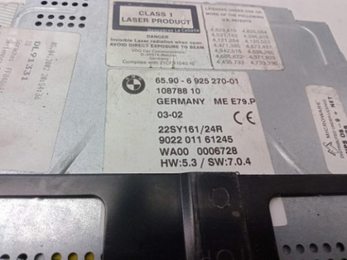 6590692527001 NAVEGADOR BMW 7 (E65, E66, E67)|Desguaces La Cabaña