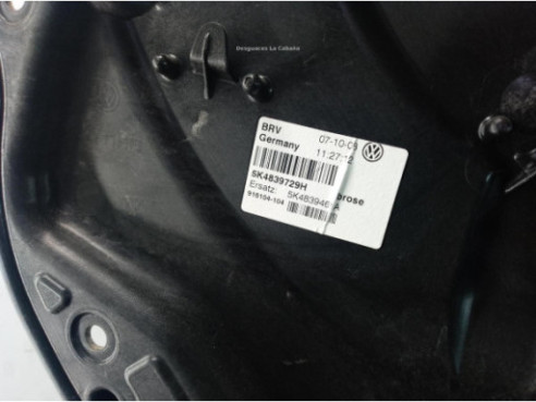 5K4839461 ELEVALUNAS PUERTA LAT TRA IZQ VW GOLF VI (5K1)|Desguaces La Cabaña
