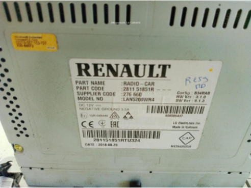 281151851R PANTALLA MULTIMEDIA DACIA LODGY|Desguaces La Cabaña