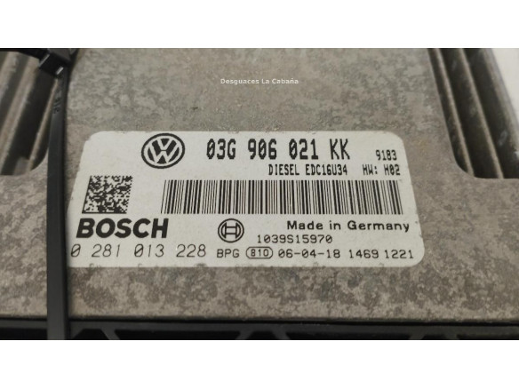 03G906021KH CENTRALITA MOTOR VW GOLF V (1K1) |Desguaces La Cabaña