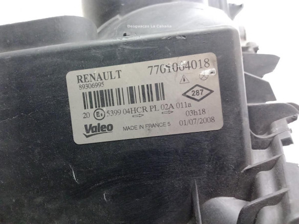 260604235R FARO IZQUIERDO RENAULT MEGANE II Sedán (LM0/1_)|Desguaces La Cabaña