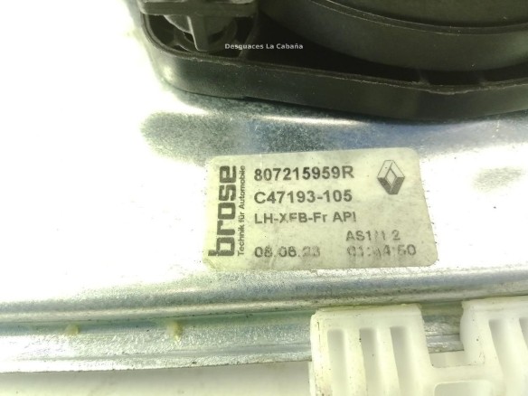 807215959R ELEVALUNAS PUERTA LAT DEL IZQ RENAULT MEGANE IV (B9A/M_) |Desguaces La Cabaña
