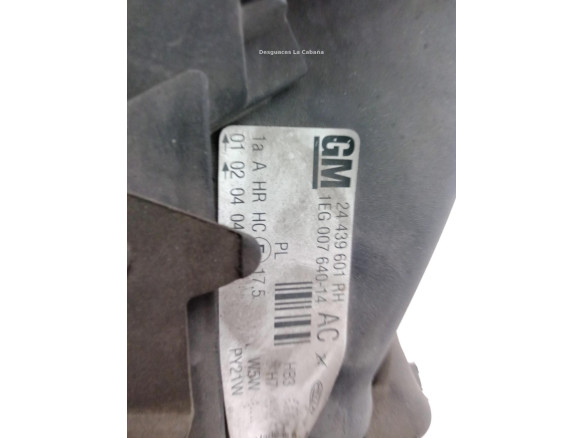 93175369 FARO DERECHO OPEL ASTRA G Sedán (T98)|Desguaces La Cabaña