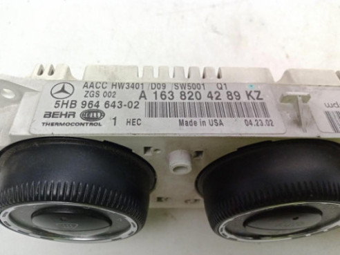 A1638204289KZ, MANDO CLIMA MERCEDES BENZ SL (R230)|Desguaces La Cabaña