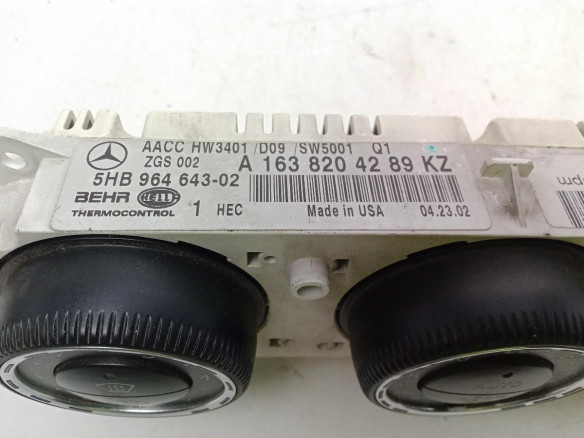 A1638204289KZ, MANDO CLIMA MERCEDES BENZ SL (R230)|Desguaces La Cabaña
