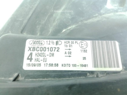 XBC001072 FARO IZQUIERDO LAND ROVER DISCOVERY III (L319)|Desguaces La Cabaña