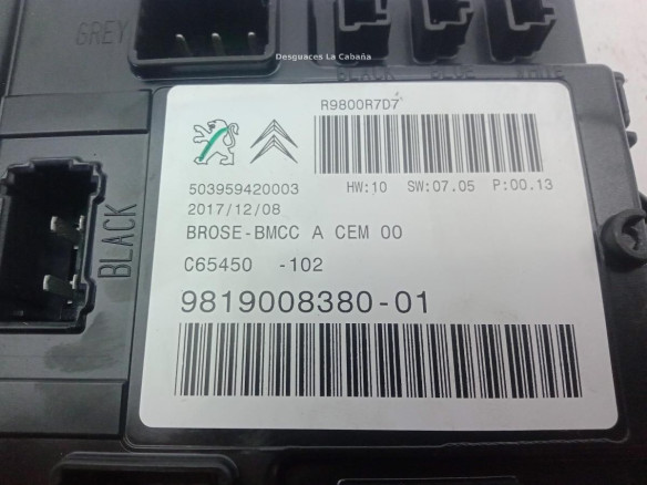 9819008380 MODULO ELECTRONICO PEUGEOT 3008 SUV (M_)|Desguaces La Cabaña