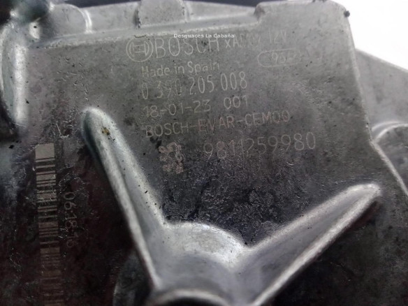 9811259980 MOTOR LIMPIAPARABRISAS TRA PEUGEOT 3008 SUV (M_)|Desguaces La Cabaña