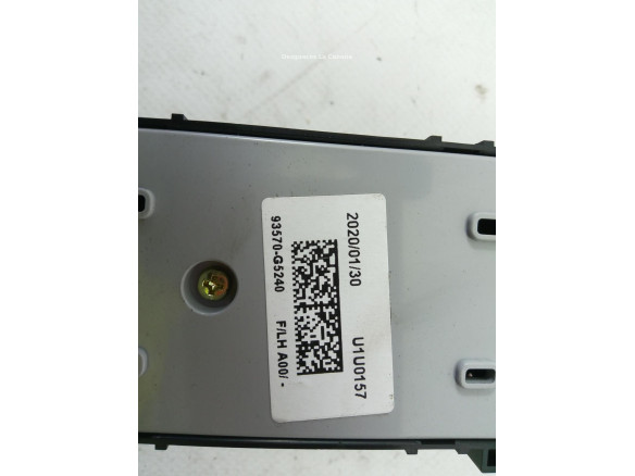 93570G5240 MANDO ELEVALUNAS PUERTA LAT DEL IZQ KIA NIRO |Desguaces La Cabaña