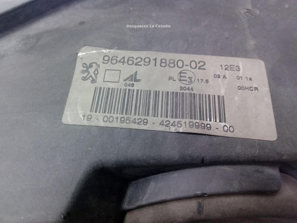 6204Z2 FARO IZQUIERDO PEUGEOT 307 (3A/C)|Desguaces La Cabaña