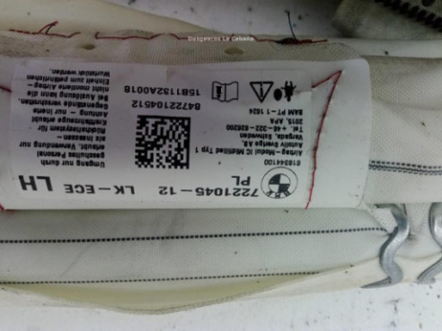 722104512 AIRBAG CORTINA IZQ BMW 1 (F20)|Desguaces La Cabaña