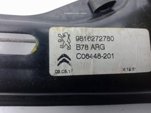 9816272780 ELEVALUNAS PUERTA LAT TRA IZQ CITROEN C4 Grand Picasso II|Desguaces La Cabaña