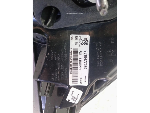 9810477080 PILOTO TRA DER EXT PEUGEOT 3008 SUV (M_)|Desguaces La Cabaña