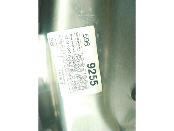 A2127301779 ELEVALUNAS PUERTA LAT TRA IZQ MERCEDES BENZ CLASE C (W204)|Desguaces La Cabaña