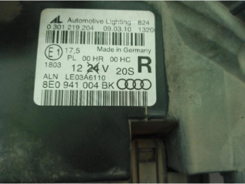 8E0941004BK FARO DERECHO AUDI A4 (8EC, B7)|Desguaces La Cabaña
