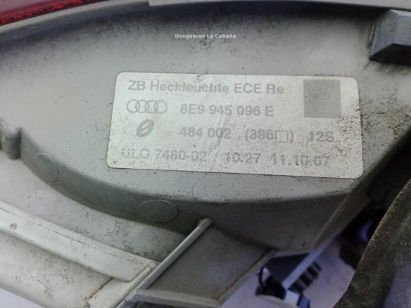 8E9945096E PILOTO TRA DER EXT AUDI A4 (8EC, B7)|Desguaces La Cabaña