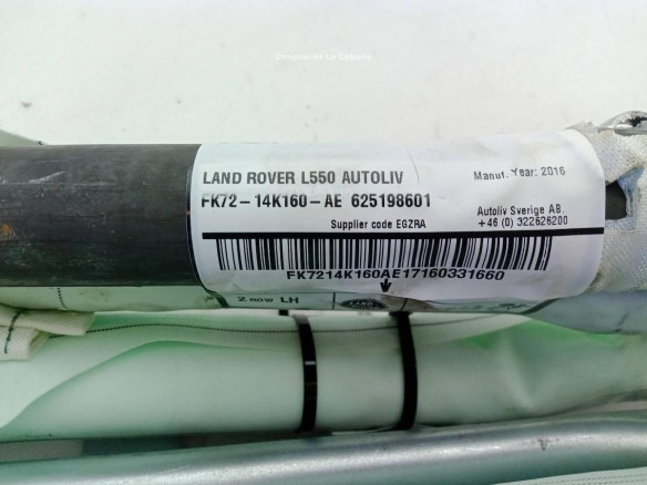 FK7214K160AE AIRBAG CORTINA IZQ LAND ROVER DISCOVERY SPORT (L550)|Desguaces La Cabaña