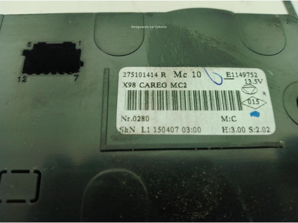 275101414R MANDO CLIMA RENAULT CLIO IV (BH_)|Desguaces La Cabaña