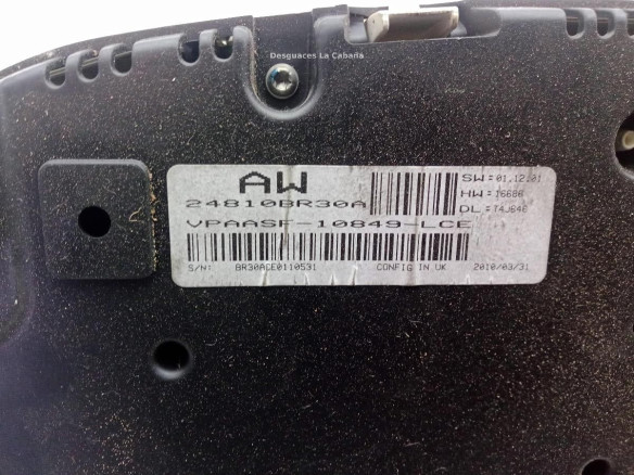 24810BR30A CUADRO INSTRUMENTOS NISSAN QASHQAI / QASHQAI +2 I (J10, JJ10)|Desguaces La Cabaña