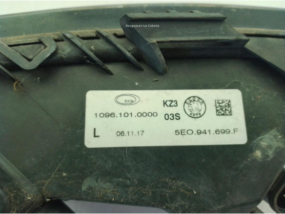 5E0941699F NIEBLA DEL IZQ SKODA OCTAVIA III (5E3, NL3, NR3)|Desguaces La Cabaña