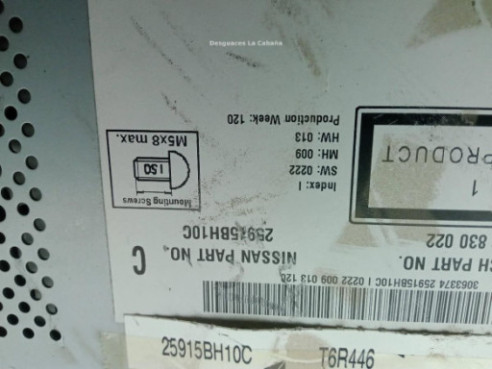 25915BH10C DISPLAY NISSAN QASHQAI +2 (JJ10E)|Desguaces La Cabaña