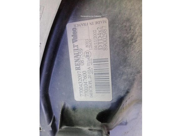 260102746R FARO DERECHO RENAULT SCENIC I Limusina (JA0/1_)|Desguaces La Cabaña