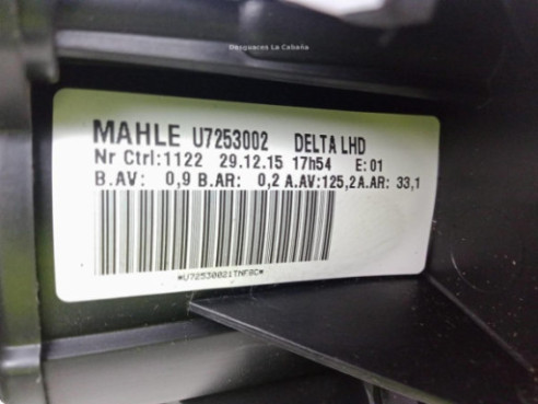 U7253002 MOTOR CALEFACCION OPEL ZAFIRA TOURER C (P12)|Desguaces La Cabaña