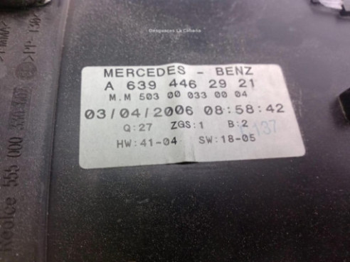 A6394465921 CUADRO INSTRUMENTOS MERCEDES BENZ VITO Autobús (W639)|Desguaces La Cabaña